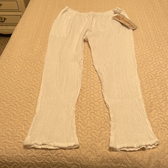 Cotton Gauze Size 1 White Brenda Pants 